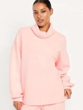 Old Navy Bounce Fleece Funnel Neck Tunic – XL | Clean‑Girl Cozy | Loungewear